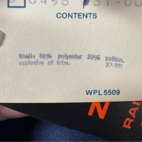 Vtg 70s/80s Vanderbilt Eisenhower Work Jacket Blue USA Made Zepel Mens Small NOS - Picture 14 of 16